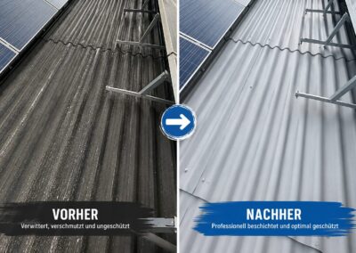 Dachbeschichtung in Beverungen & Kreis Höxter | Vorher-Nachher vom Malerbetrieb Rodermund